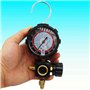 EXMDLLY Manomètre Côté Bas R410A R22 R404A Jauge à Collecteur avec Vanne de Commande pour le Chargement de Réfrigérant de Climat