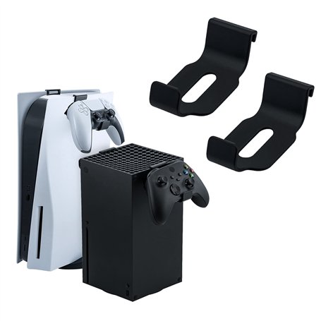 Mcbazel - Manette de jeu et support d'écouteurs pour PS5/Xbox Series X seulement sans vis/ sans bande adhésive - 2 pièces