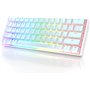 HK Gaming Clavier mécanique de jeu GK61 - 61 touches rétroéclairées RVB programmables - Commutateurs optiques Gateron Jaune - 0