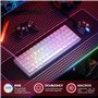 HK Gaming Clavier mécanique de jeu GK61 - 61 touches rétroéclairées RVB programmables - Commutateurs optiques Gateron Jaune - 0,
