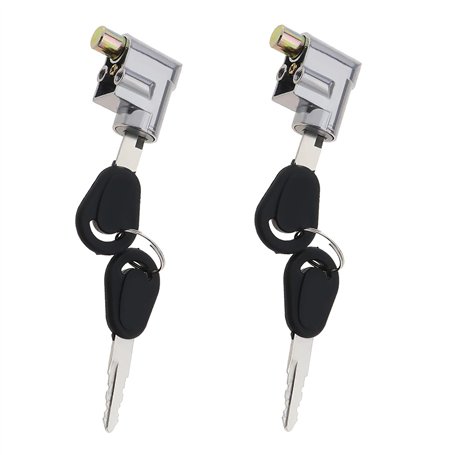 eMagTech 2pcs Serrure de Cylindre de Batterie Interrupteur d'allumage Verrouillage de Sécurité Antivol pour Moto Vélo Èlectrique