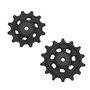 eMagTech 2pcs Kit de Réparation Poulie de Dérailleur de Vélo en Alliage d'aluminium Étroit/Large 12T 14T Compatible avec Sram X0