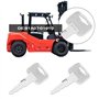 ECSiNG 6pcs Clés de Contact A5160 Clé de Contact de Chariot Élévateur 91A07-01910 Clé de Démarrage de Contact de Camion Compatib