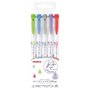 Zebra WFT8-5C-NC Mildliner Lot de 5 pinceaux de couleur