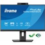 iiyama Moniteur de Bureau, XUB2490HSUH-B2-23,8", IPS, 1920 x 1080/100Hz, 1H1DP, Has, Webcam