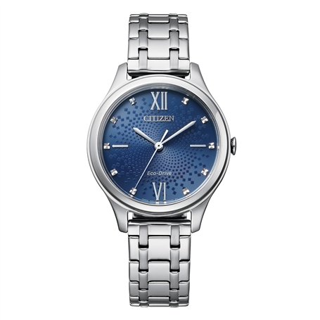 Citizen Femme Analogique Conduite économique Montre avec Bracelet en Acier Inoxydable EM0500-73L