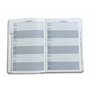 Atlona Tallon 6252 Carnet d'adresses A5 en superbe tissu, motif papillon, design chic