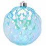Christmas Concepts® Lot de 3 Boules à facettes géantes Bleues irisées de 150 mm (5,9") - Décorations à Suspendre incassables - D