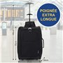 5 Cities Bagages à main Trolley sac à épaule Valise, 55 cm, 42 Litres, Noir