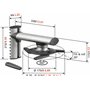 Vogel's EPW 6565, Support Mural Vidéoprojecteur, Inclinable 20º y Orientable 360º, Max 10 Kg