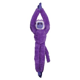 Deluxebase EcoBuddiez Tree Huggers - Singe-Écureuil Violet de Petite Peluche à Suspendre de 55 cm fabriquée en Bouteilles Plasti Deluxebase EcoBuddiez Tree Huggers - Singe-Écureuil Violet de Petite Peluche à Suspendre de 55 cm fabriquée en Bouteilles Plasti