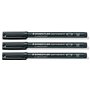Staedtler Lumocolor Lot de 3 marqueurs permanents noirs