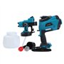 KATSU FIT-Bat 21V Pistolet à Peinture sans Fil 1200ml avec Lumière LED et 3 Buses, Pulvérisateur de Peinture électrique pour Pei