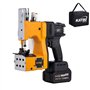 KATSU FIT-BAT Machine à Coudre Portable Closer Stitcher 21V sans Fil sans Balais Sac d'Emballage Couture avec Batterie 3.0 Ah et