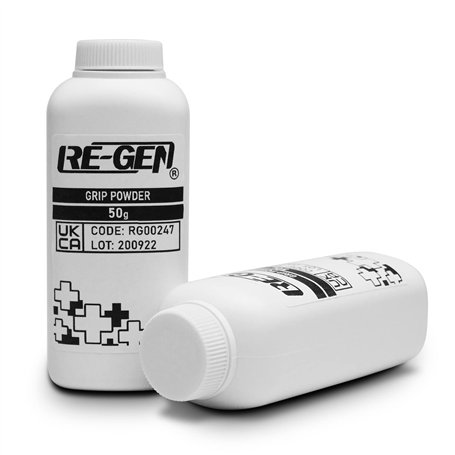 RE-GEN Grip Powder Lot de 2 bouteilles shaker de 50 g – Idéal pour les sports de raquette