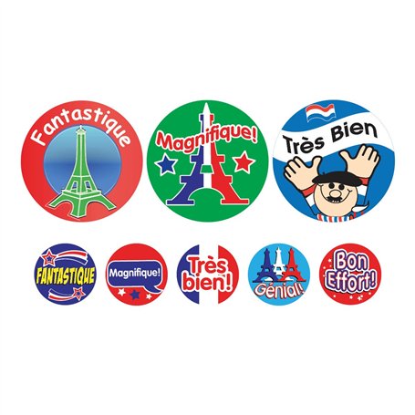 SuperStickers Lot de 1240 autocollants de louange français.