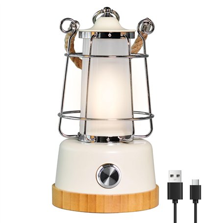 HARPER LIVING Lanterne LED rechargeable de style rétro