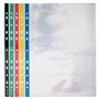 eco-eco Eco107 Lot de 50 pochettes perforées transparentes A4 100% recyclées Dos coloré 45 microns