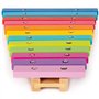 boppi Xylophone musical en bois naturel pour tout-petits et bébés avec 2 maillets en bois et 12 touches de couleur arc-en-ciel 3