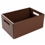 Creative Deco Caisse Bois Rangement Marron | 30 x 20 x 13 cm (+/- 1cm) | Boîte de Rangement Bois avec Poignées | Boite Rangement