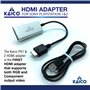 PS1 HDMI / PS2 AV Cable for All Sony Playstation & PS2 Models - Built in Switch to Swap Between RGB Or Component - PS1 & PS2 to 