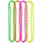 Lot de 4 perles multicolores fluo