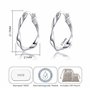 Boucles d'oreilles créoles torsadées en argent sterling