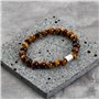 Philip Jones Bracelet Homme Oeil de Tigre