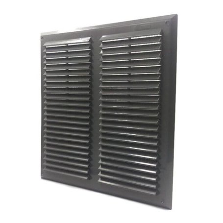Grille d'aération graphite 350 mm x 350 mm avec moustiquaire de ventilation 35