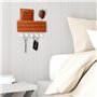 Belle Vous Porte Clés Mural Magnétique - 18 x 9,7 cm - Porte Cle Murale avec 5 Crochets et Plateau de Rangement - Porte Cles Mur