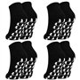 KYSUN 4 Paires Chaussettes Antidérapantes pour Femmes Hommes