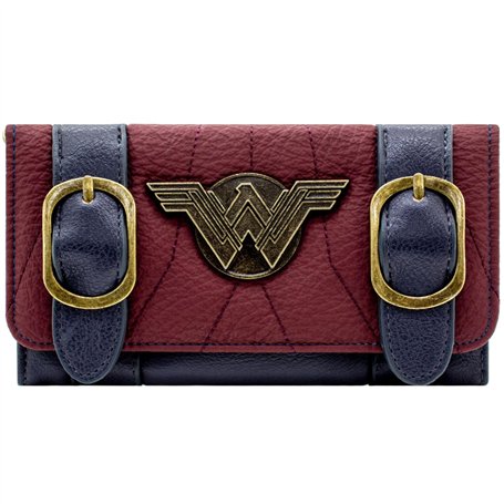 Wonder Woman Tenue de Guerrière Amazone Porte-Monnaie/Portefeuille Tri-Pli Poche à Monnaie