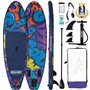 Overmont Planche de Sup Gonflable – Stand Up Paddle avec Accessoires – Inclut Une pagaie réglable