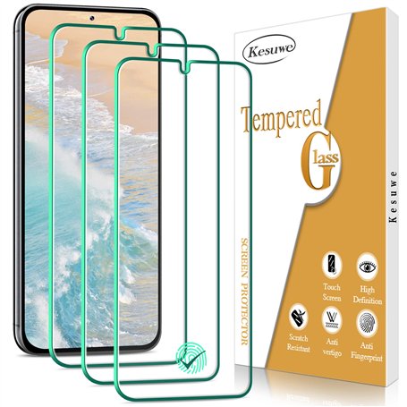 Kesuwe [3 Pièces] Verre Trempé pour Samsung Galaxy S23 Plus 5G
