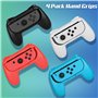 JoyHood Poignées pour Nintendo Switch, Kit de Manettes de Contrôleur Ergonomique Compatible avec Joy Con et Modèle Switch OLED 2