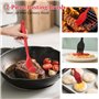 Euqvunn 2Pcs Pinceau Cuisine, BPA-Free Pinceau Cuisine Silicone, Antiadhésif Pinceau Pâtisserie, Résistant à la Chaleur Pinceau 