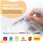 PickWorthy,80 x Envelope Plastique Expedition avec une Pochette d'expédition INTÉGRÉE en 4 tailles, Emballage Colis Vinted en Po