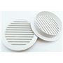 TEKLiNe 2 Grilles Ventilation Aération Plastique 120mm Encastré Rond Protection Insectes Système Air Maison Couleur Blanc, Grill