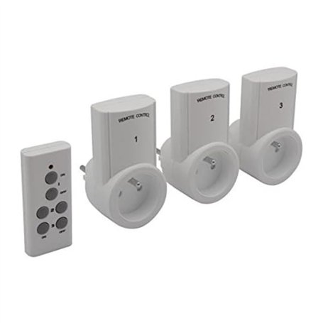 Perel 7500-3N2 Jeu de 3 Prises avec Télécommande