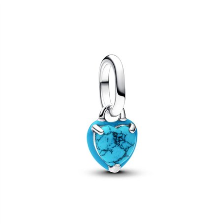 Perle de verre Pandora 793827C01 Bleu Argenté