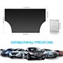 LEWONPO Couverture Pare-Brise Voiture, Bâche Pare Brise Protection Magnétique Couverture Repliable, Universelle Films de Protect