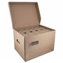 D.RECT Lot de 6 Boîtes d’Archivage 80 mm - Carton Ondulé 3 Couches 390 g/m², pH Neutre - Archivage Carton pour Classeurs 50 mm,