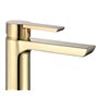 Rea ROBINET DE LAVABO ARGUS GOLD HIGH Mitigeur Salle de Bain en Laiton Monocommande Chaude et Froide Réglable Robinet de Lavage