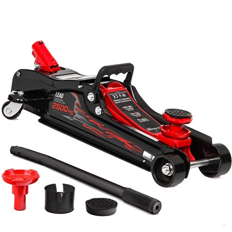 Lehmann Cric hydraulique Lead Cric de manœuvre | Charge maximale de 2500 kg | Coussin en Caoutchouc | pour Changement de pneus e