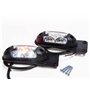 Lot de 2 feux de gabarit à LED - À accrocher - 12 à 24 V - 3 couleurs : blanc, rouge, orange - Pour les remorques de voitures et