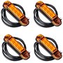 Web Truck Lot de 4 feux de position fins - Orange - 12/24 V - Feux de position fins - Pour voiture