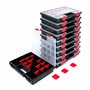 Kistenberg 10x boîte d'assortiment NORS14 Set boîte de tri boîte de tri magasin de petites pièces Avec séparateurs Avec poignée