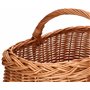 Kotarbau® Panier à anses, en osier, pour les achats, en couleur naturelle, spacieux et confortable