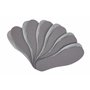 Semelles de chaussures pour hommes et femmes - Grey Fresh Pro Lot de 6 semelles épaisses pour chaussures et bottes de travail Se