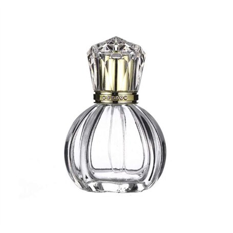 1pcs 50ml / 1.7oz vide forme de citrouille rechargeable verre clair brume vaporisateur bouteilles parfum pulvérisateur atomiseur